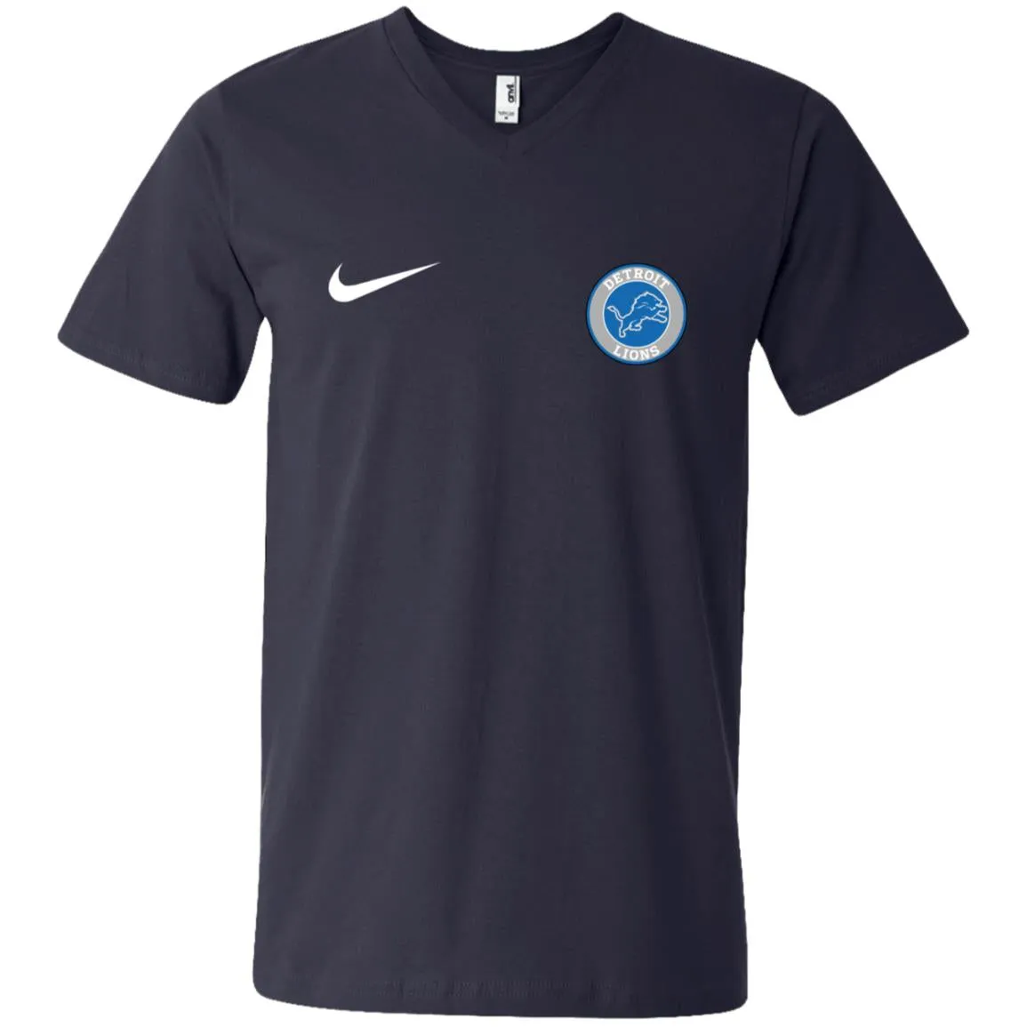 Nike Destroit Lions Nfl Football Men V-Neck T-Shirt
