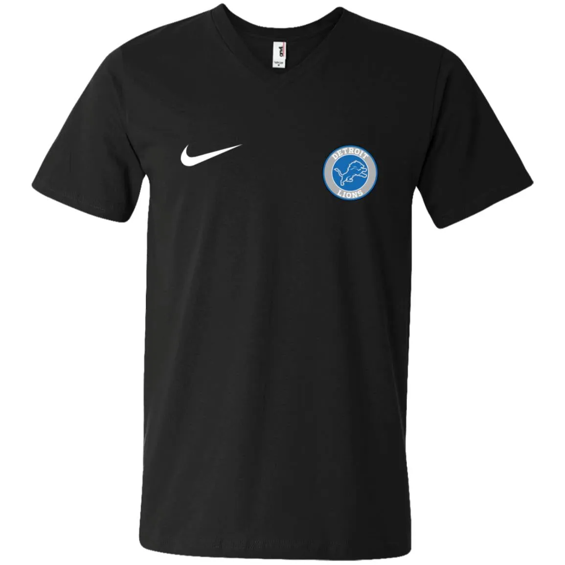 Nike Destroit Lions Nfl Football Men V-Neck T-Shirt