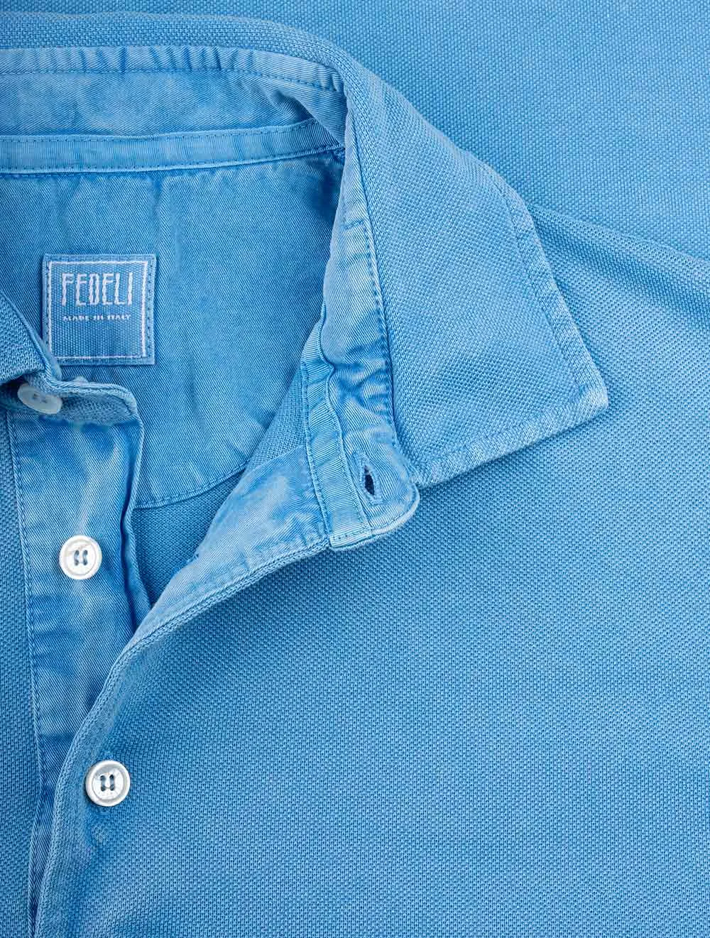 North Piquet Short Sleeve Polo Blue