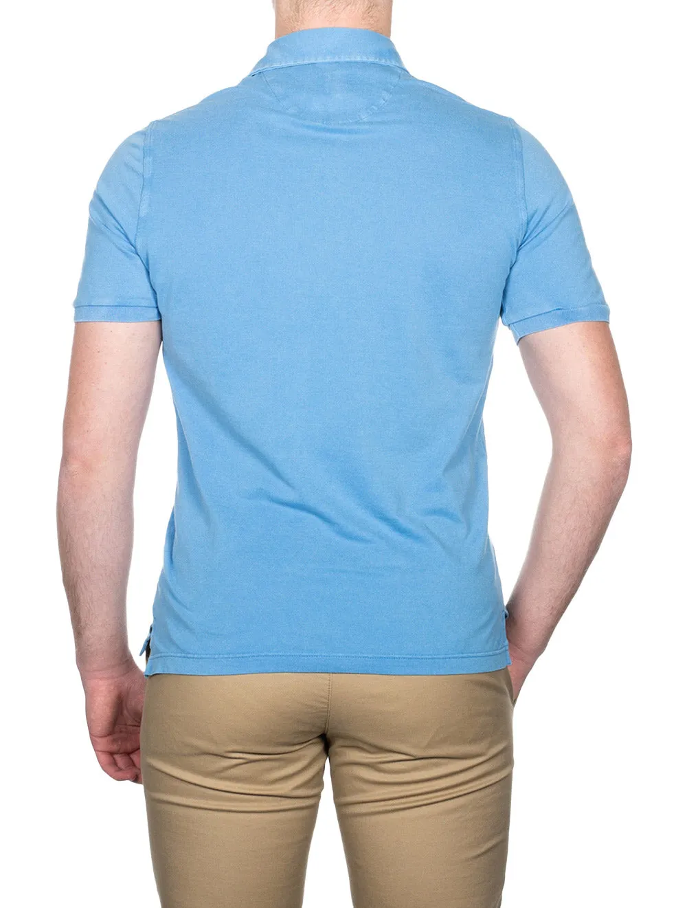 North Piquet Short Sleeve Polo Blue