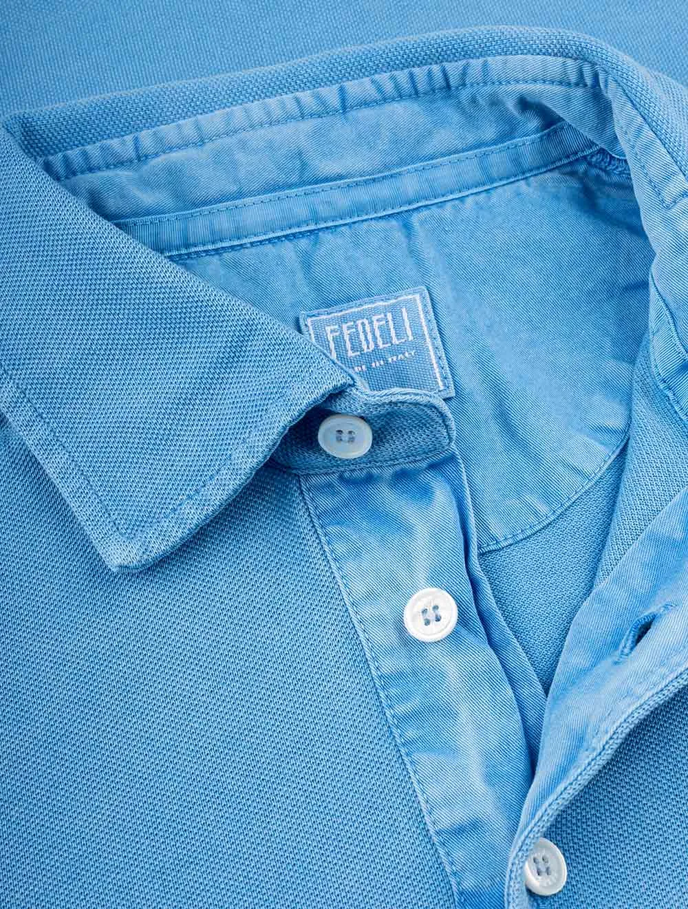 North Piquet Short Sleeve Polo Blue
