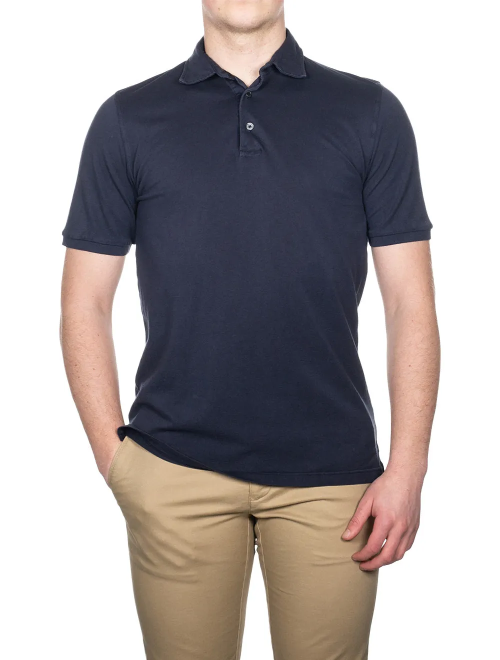 North Piquet Short Sleeve Polo Navy