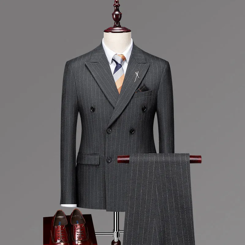 Opulessa Chic Double-Breasted Suit