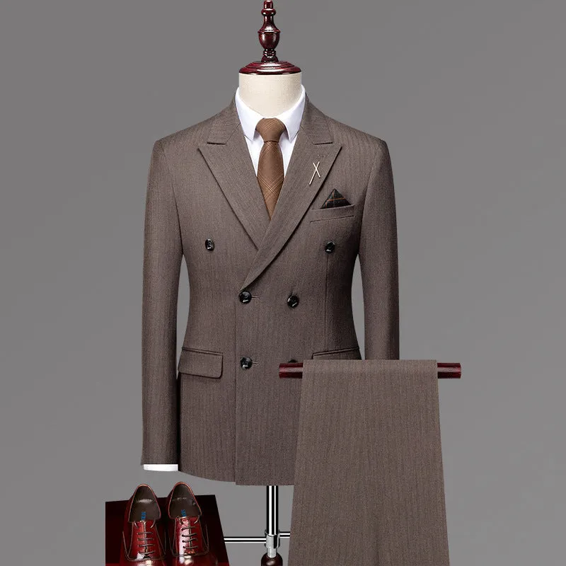 Opulessa Chic Double-Breasted Suit