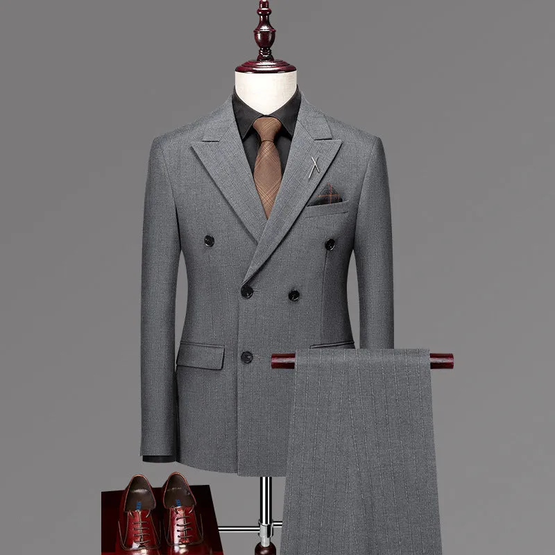 Opulessa Chic Double-Breasted Suit