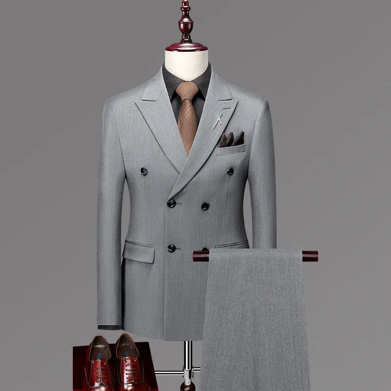 Opulessa Chic Double-Breasted Suit
