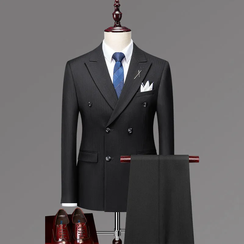 Opulessa Chic Double-Breasted Suit