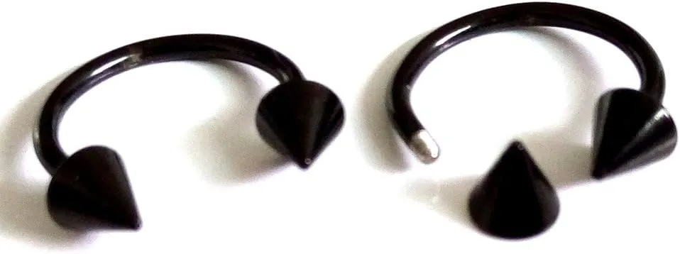 Pair of Arrow Huggie Hinged Earrings Unisex Men Women