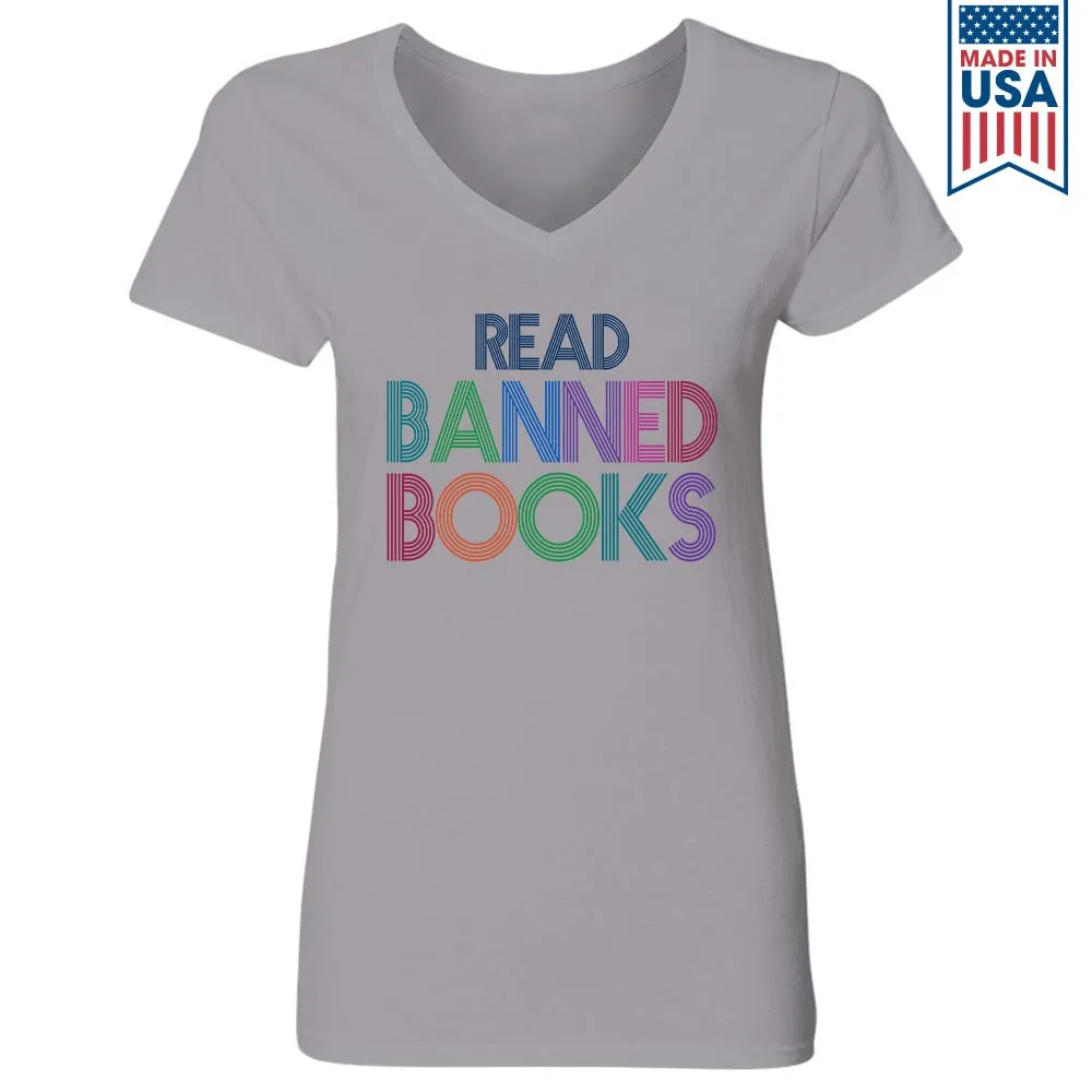 Read Banned Book Book Lovers Gift Women's V-neck T-shirt TSVW549