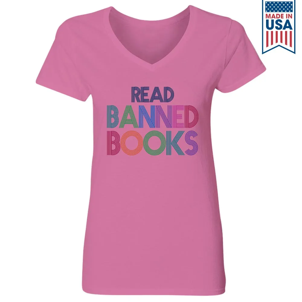 Read Banned Book Book Lovers Gift Women's V-neck T-shirt TSVW549