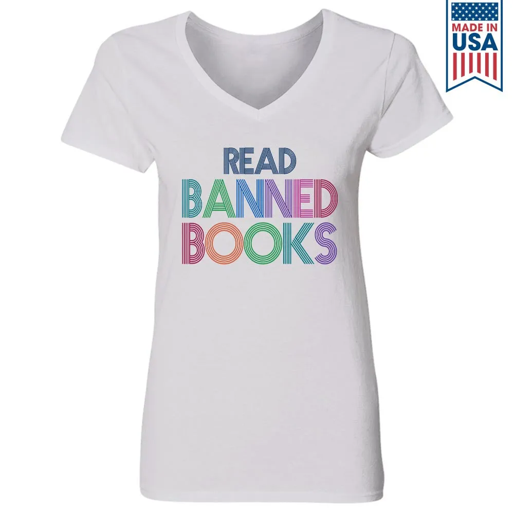 Read Banned Book Book Lovers Gift Women's V-neck T-shirt TSVW549