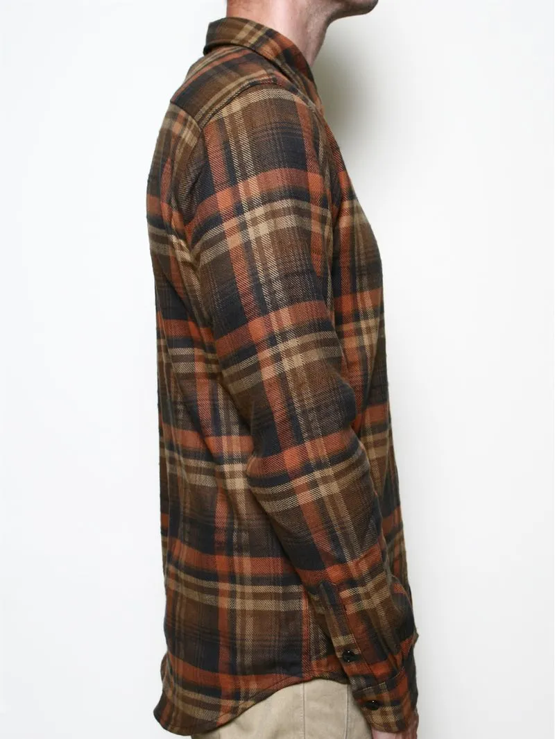 Rogue Territory Oxford Shirt Copper Plaid