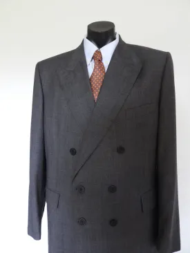 Savile Row Suit - Grey Double-breasted suit by Gieves & Hawkes - 46R