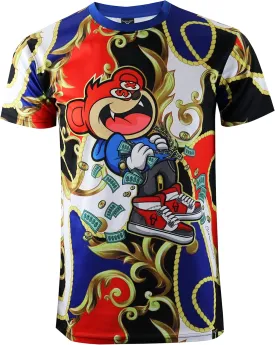 SCREENSHOT Mens Hipster Hip-Hop Premium Technique Tees - Stylish Longline Urban Streetwear Latest NYC Fashion T-Shirts