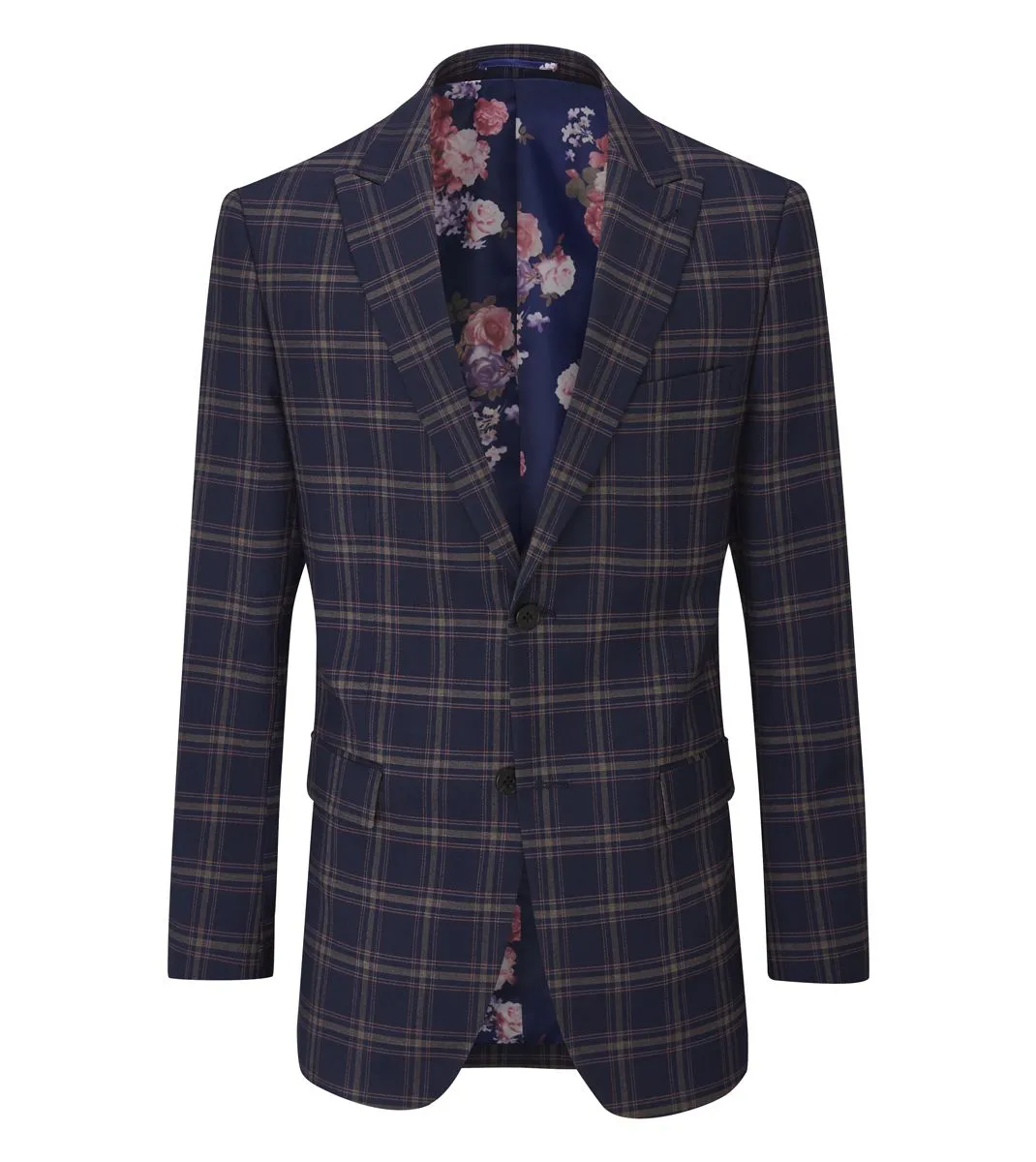 Skopes Stewart Blue & Pink Check Blazer Jacket