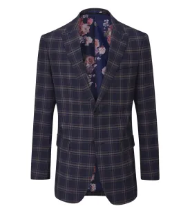 Skopes Stewart Blue & Pink Check Blazer Jacket
