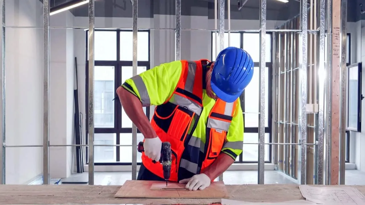 SUXIBIP 10 Pockets Safety Vest for Men and Women, High Visibility vest with 3M Reflective Strips, Oxford Fabric