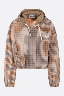 Technical Fabric Cropped Windbreaker