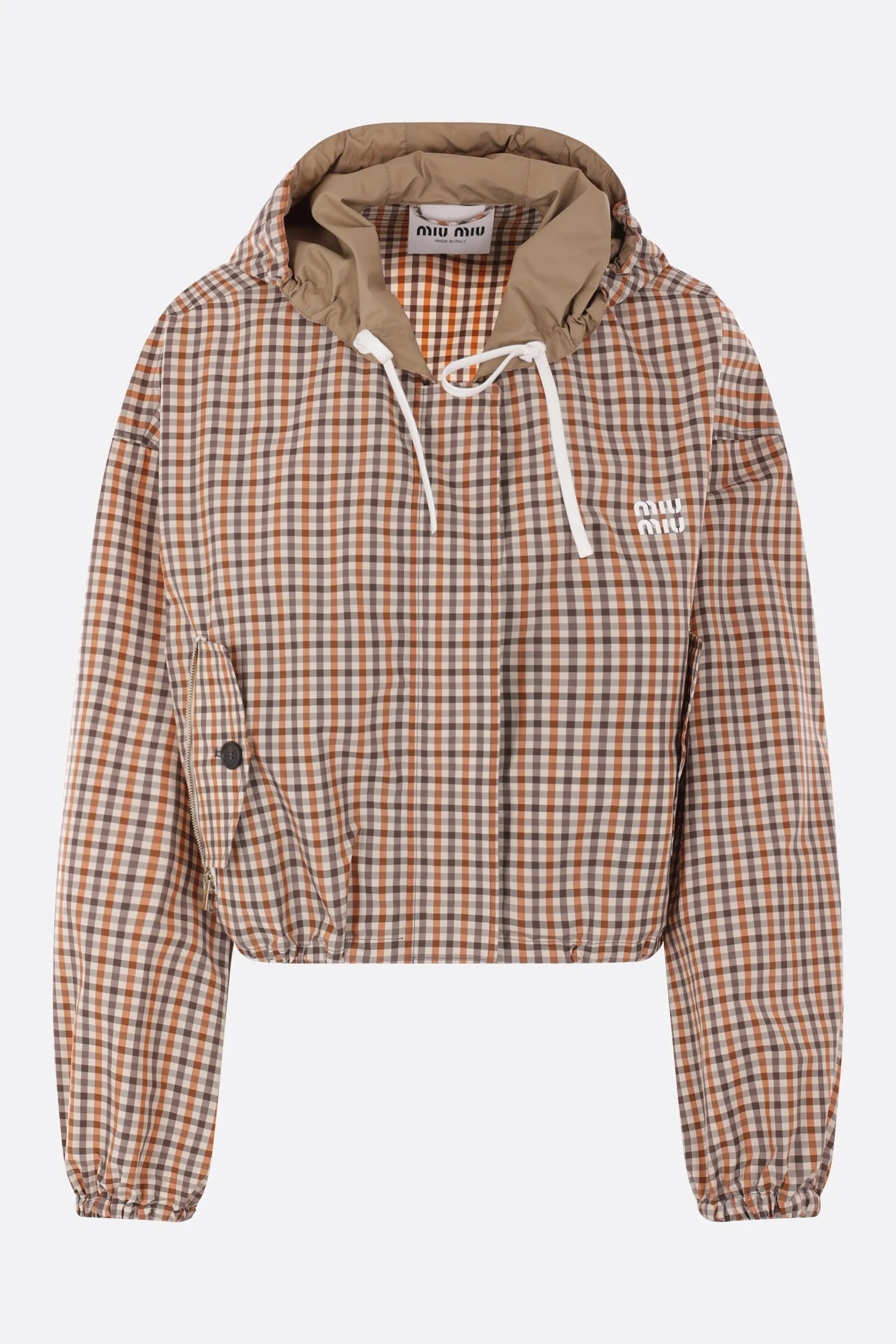 Technical Fabric Cropped Windbreaker