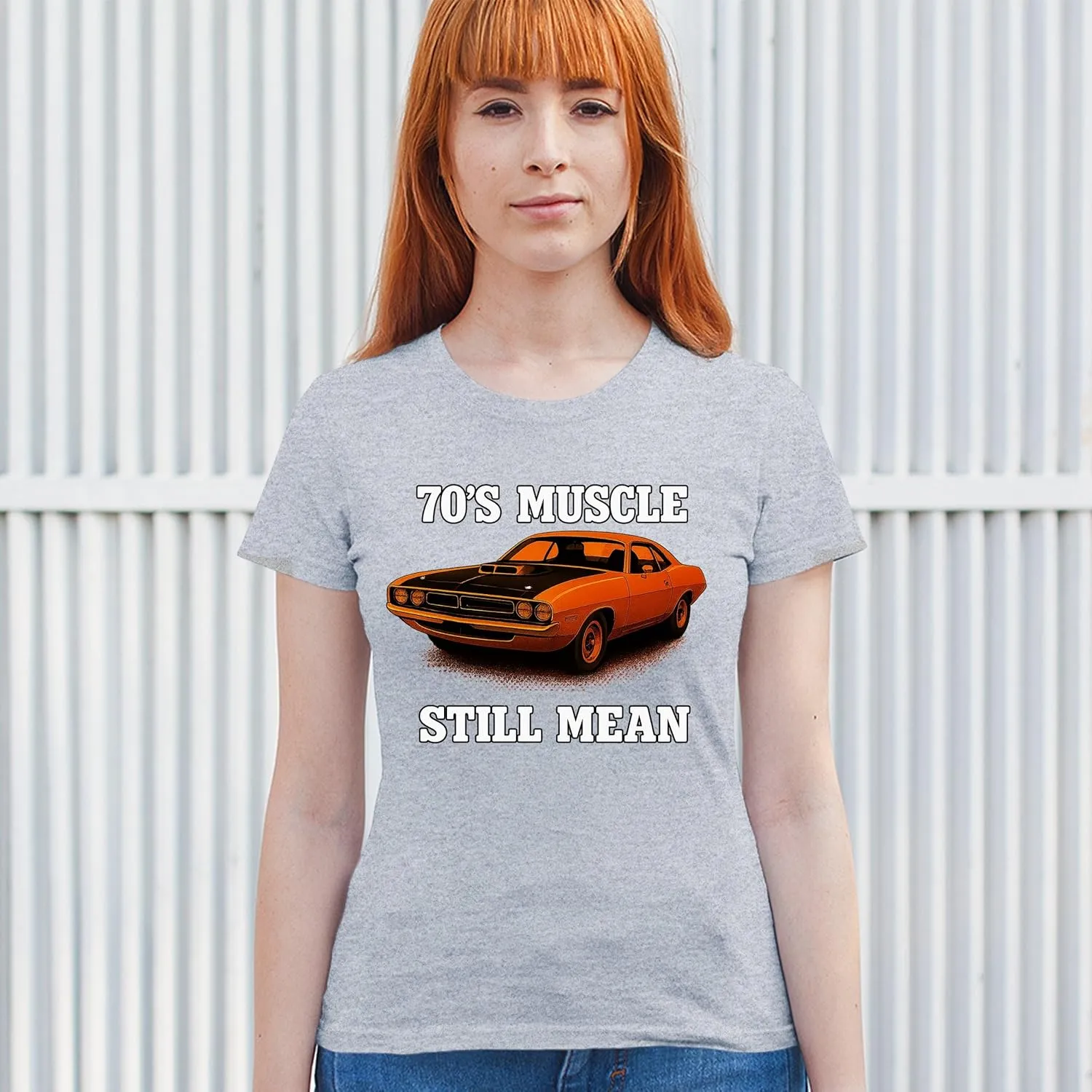 Tee Hunt 70's American Muscle Car Women's Graphic T-Shirts and Tank Tops