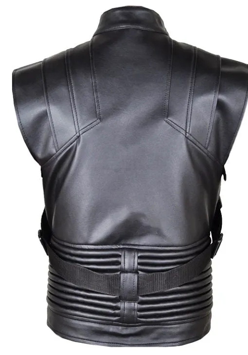 The Avengers Jeremy Renner Hawkeye Leather Vest