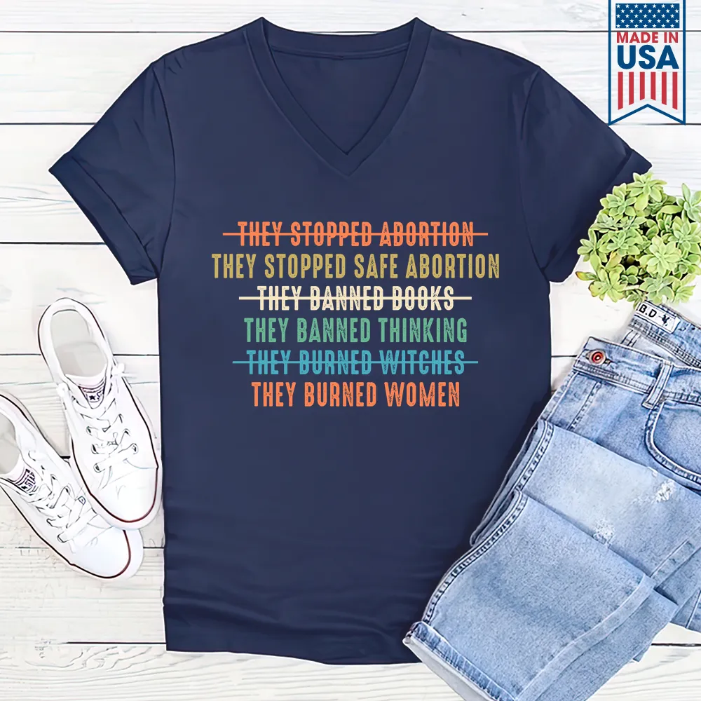 Women's V-neck T-shirt TSVB426