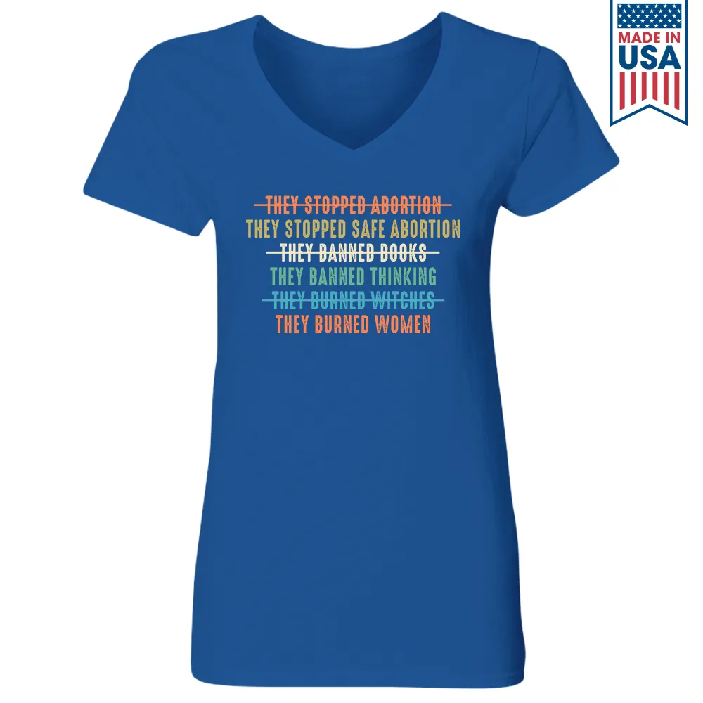 Women's V-neck T-shirt TSVB426