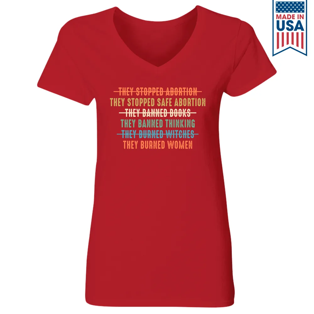 Women's V-neck T-shirt TSVB426
