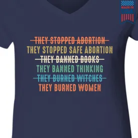 Women's V-neck T-shirt TSVB426