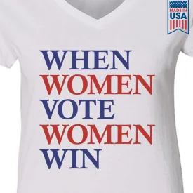 Women's V-neck T-shirt TSVW485