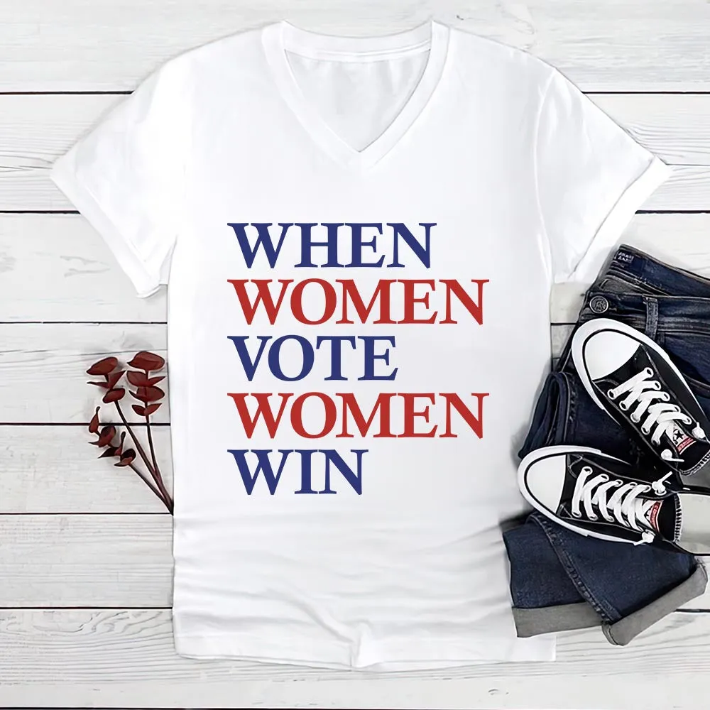 Women's V-neck T-shirt TSVW485